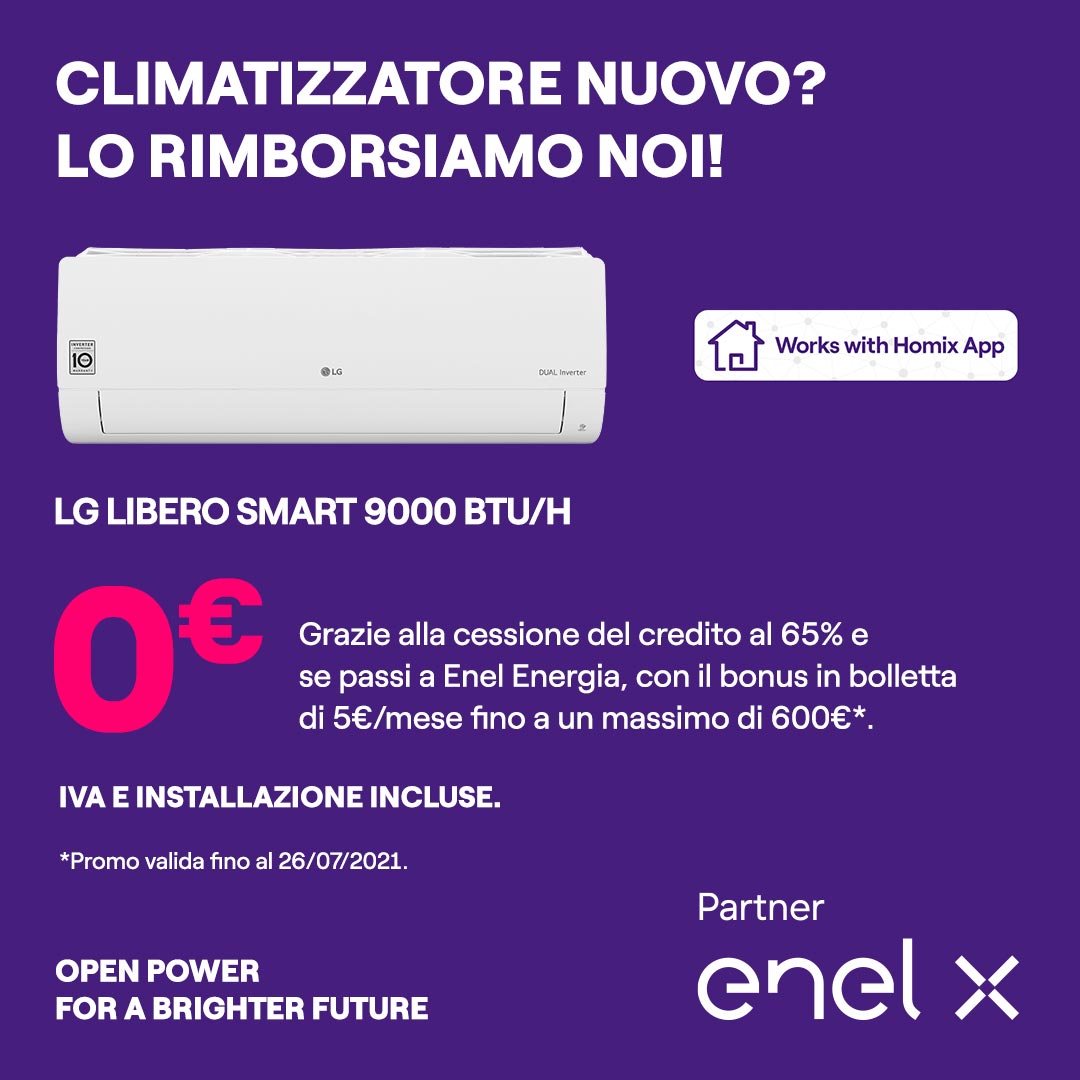 B&B Elettronica Spazio Enel X Facebook-Clima-promo-Enel-Energa-LONGBONUS-LUCE