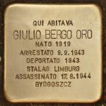 Giulio Bergo Oro_Pietra d'Inciampo
