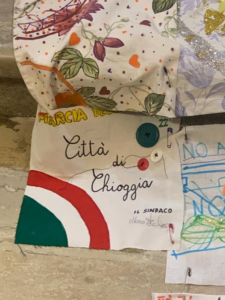 stoffa Città di Chioggia per il drappo per marcia della pace 2022